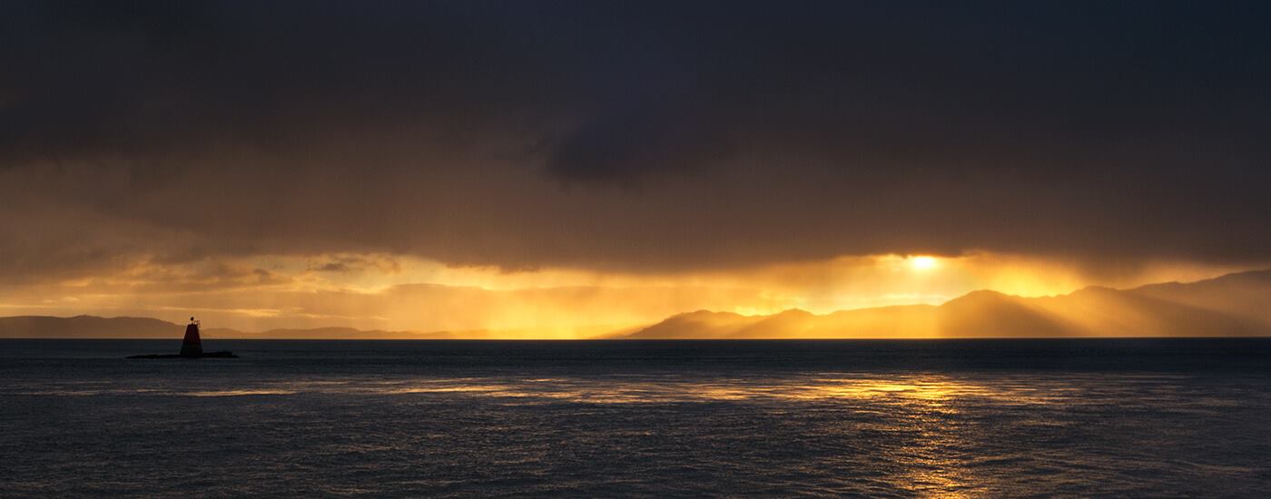 Sunrise Over North Wales from Penmon, Anglesey