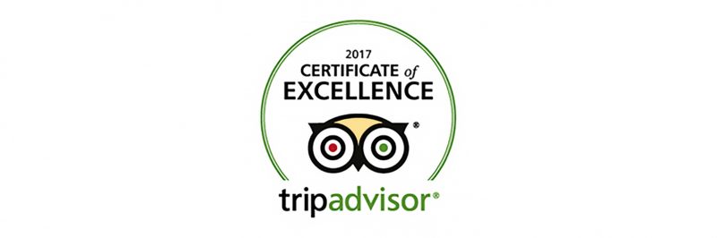 Tripadvisor Certificate of Excellence 2017 Melvin Nicholson Photography