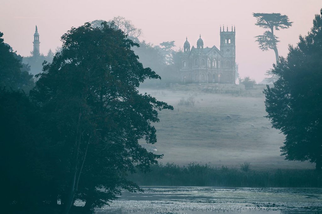 Gothic Temple at Dawn, Stowe National Trust