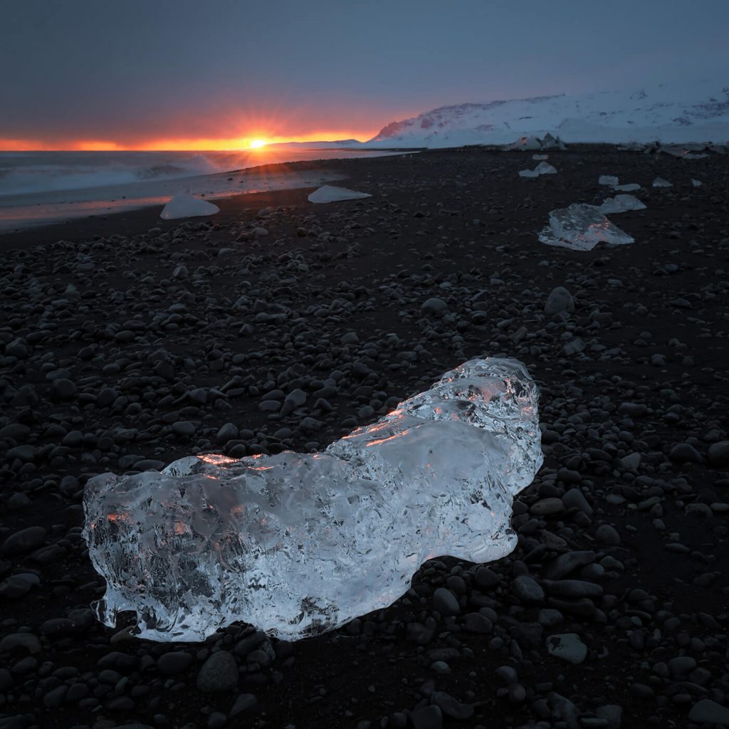 Icebergs, Diamond Beach, Jökulsárlón, Iceland, Melvin Nicholson Photography