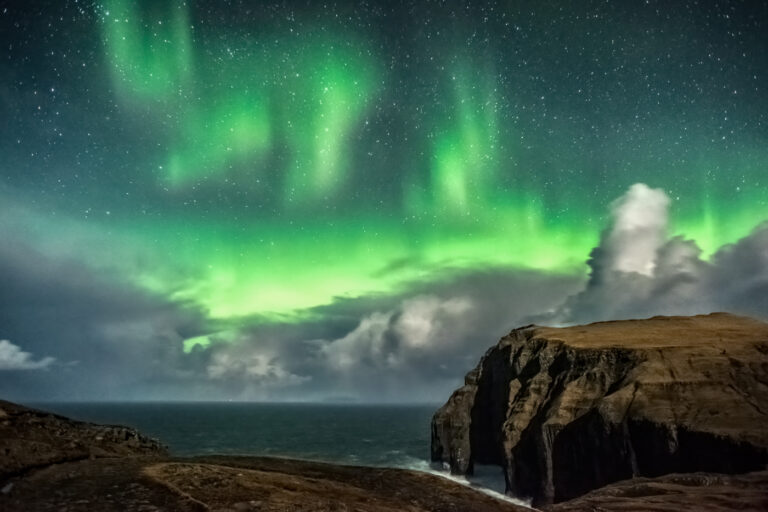 Northern lights (aurora borealis) Faroe Islands - photo by James Kelly - Faroe Islands photography workshops and tours with Melvin Nicholson